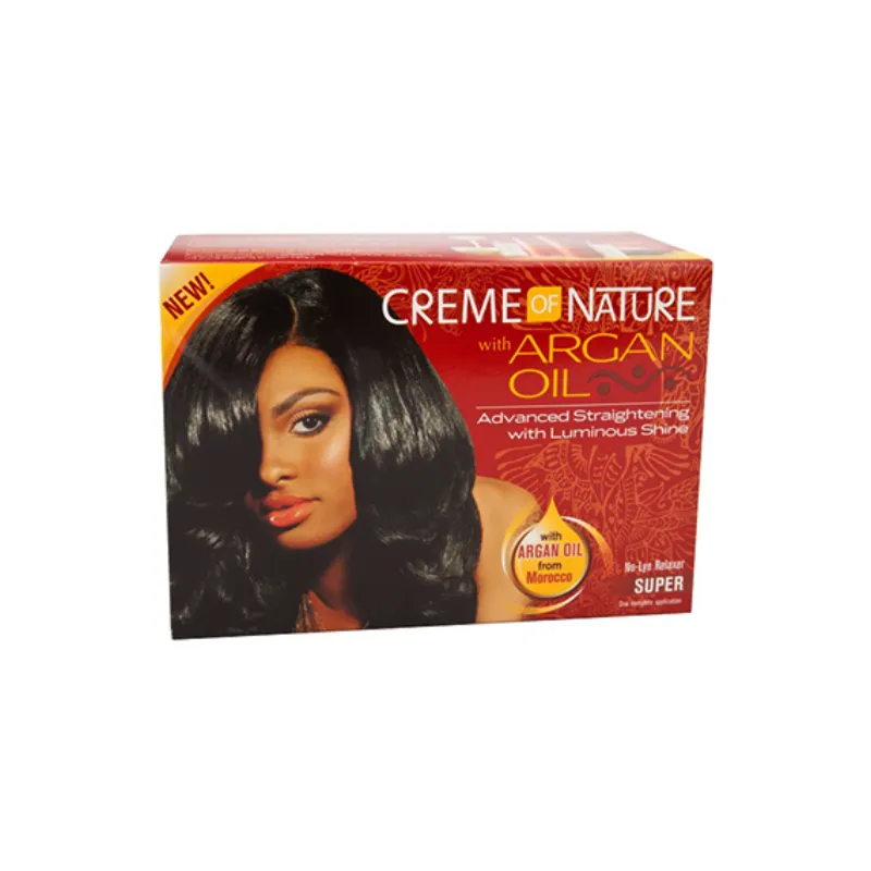 Creme Of Nature - Argan Oil From Marocco Advanced Straightening No-Lye Relaxer Kit Super