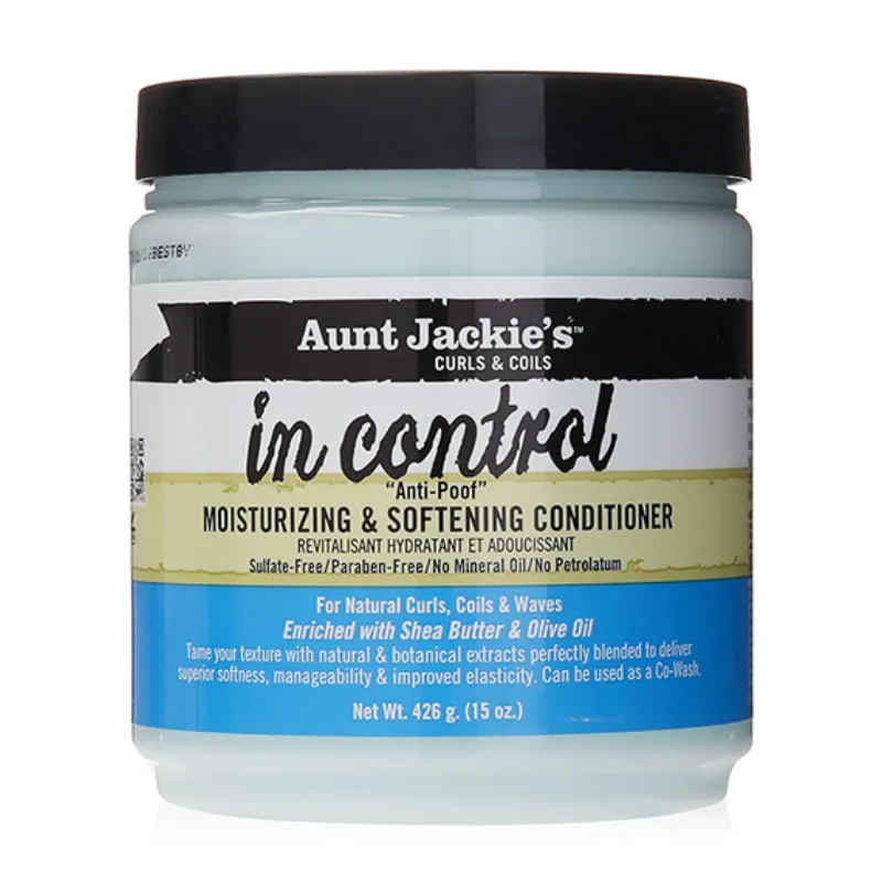 Aunt Jackie’s Curls & Coils ~ In Control Anti-Poof Moisturizing & Softening Conditioner