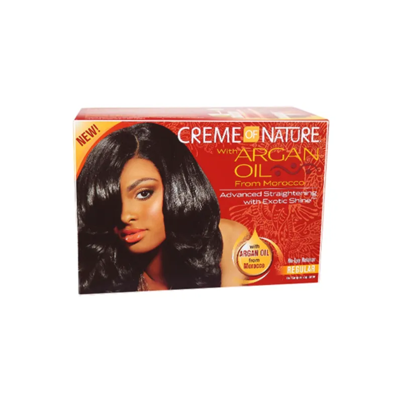 Creme Of Nature - Argan Oil From Marocco Advanced Straightening No-Lye Relaxer Kit Regular