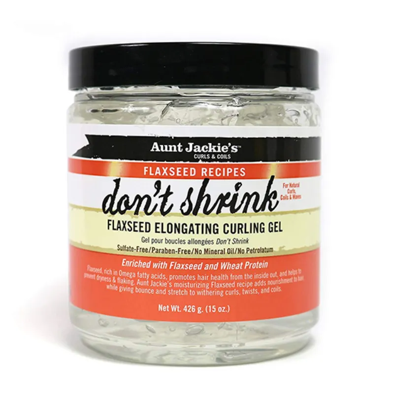 Aunt Jackie’s Curls & Coils ~ Don’t Shrink Flaxseed Elongating Curling Gel
